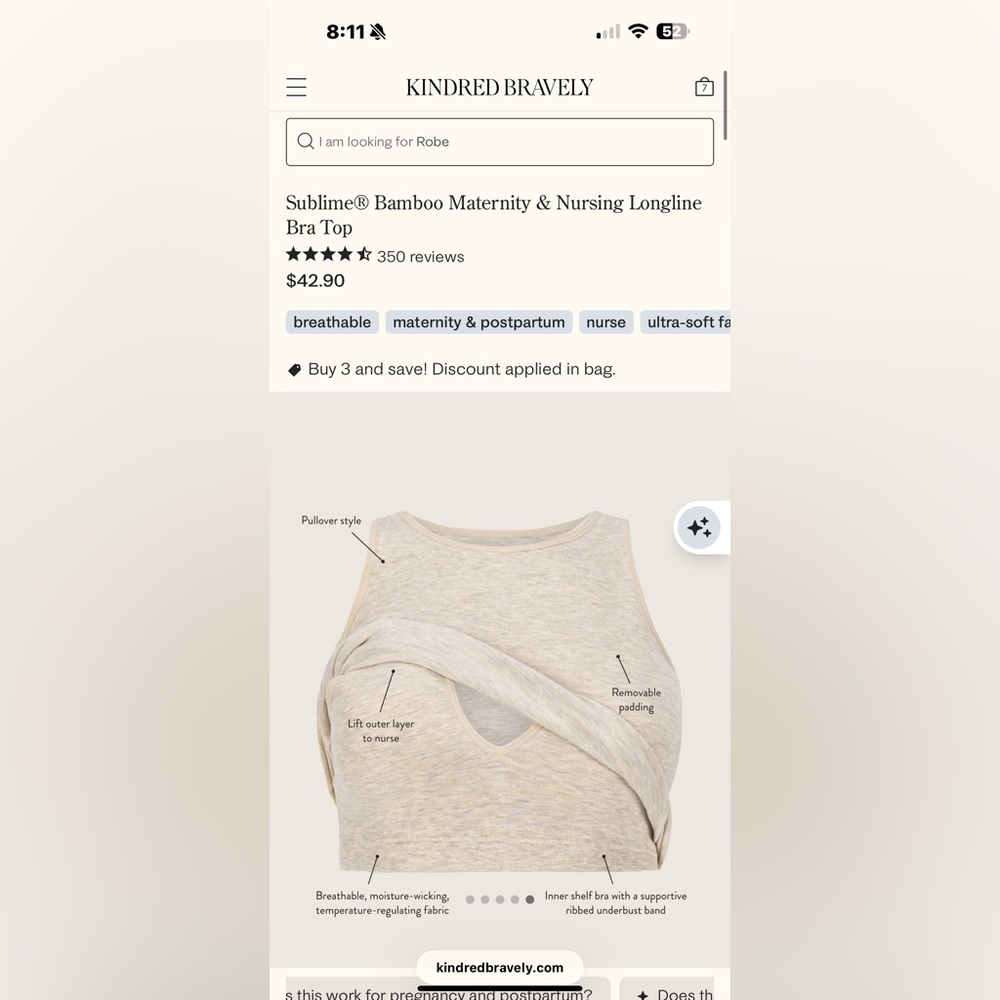 Kindred Bravely maternity bra - Picture 5 of 5